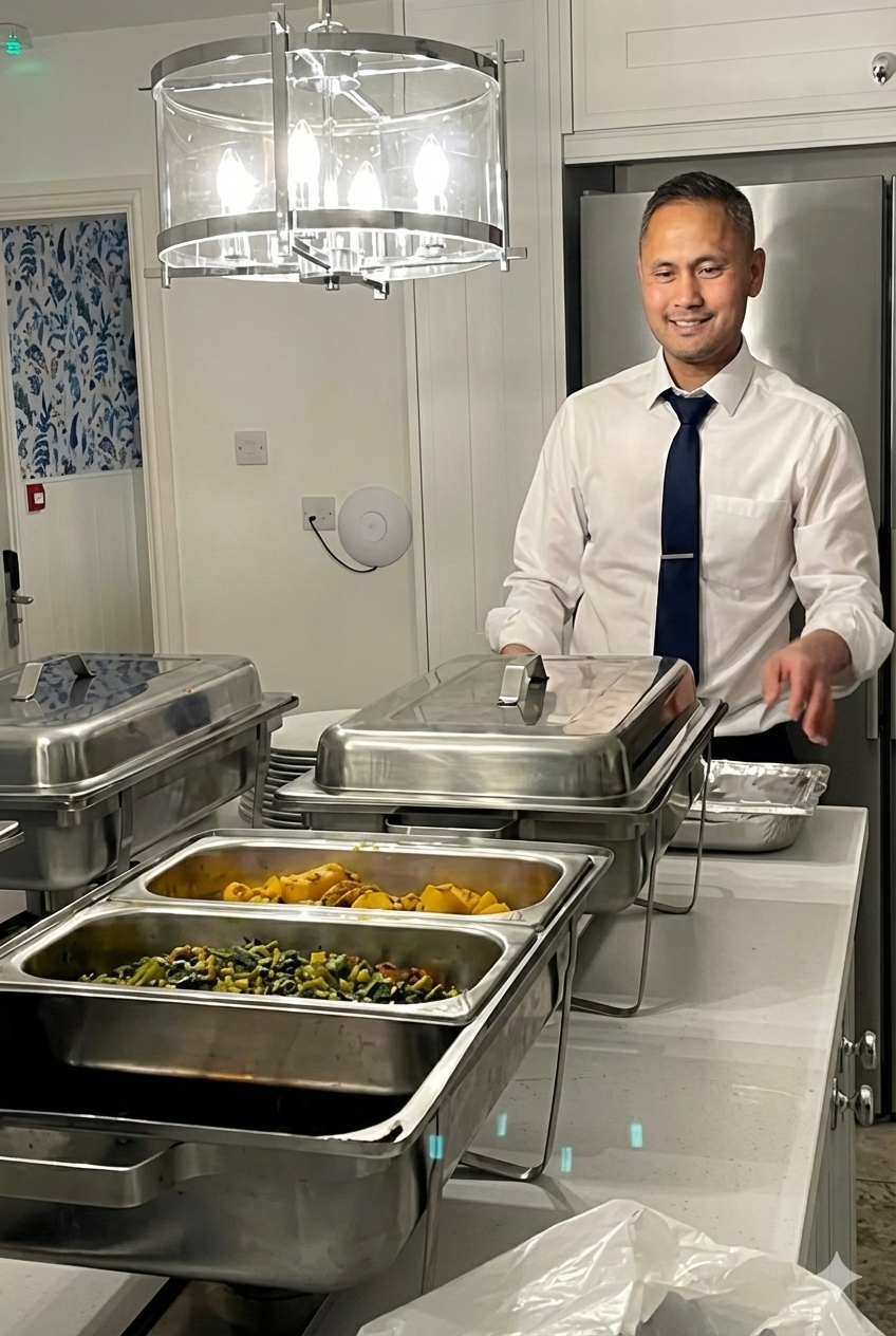 Our kitchen prepared for service